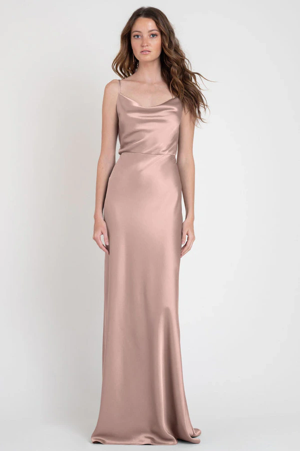 Sylvie Soft Blush Pink bridesmaid dress by Jenny Yoo — front Sylvie Soft Blush Pink bridesmaid dress by Jenny Yoo — front