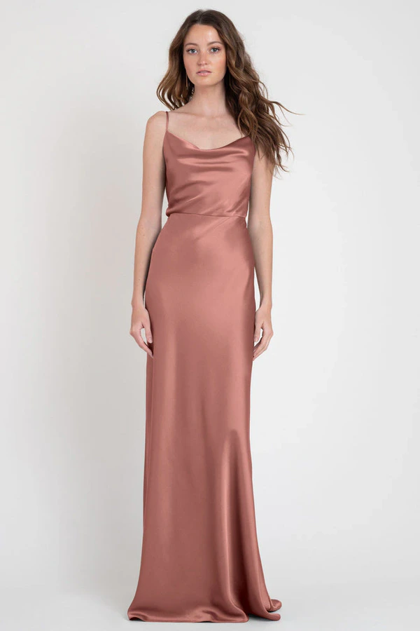 Sylvie Wild Rose Pink bridesmaid dress by Jenny Yoo — front Sylvie Wild Rose Pink bridesmaid dress by Jenny Yoo — front