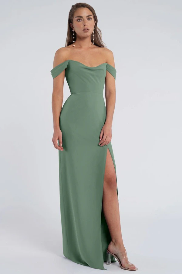 Jacqueline Eucalyptus Bridesmaid Dress Jenny Yoo front Jacqueline Eucalyptus Bridesmaid Dress Jenny Yoo front