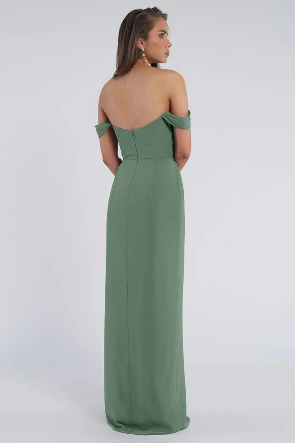 Jacqueline Eucalyptus Bridesmaid Dress Jenny Yoo back Jacqueline Eucalyptus Bridesmaid Dress Jenny Yoo back