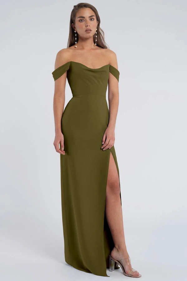 Jacqueline Olive Bridesmaid Dress Jenny Yoo front Jacqueline Olive Bridesmaid Dress Jenny Yoo front