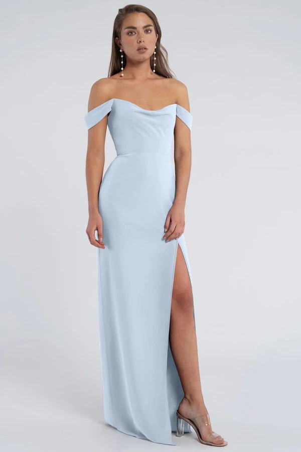 Jacqueline Whisper Blue Bridesmaid Dress Jenny Yoo front Jacqueline Whisper Blue Bridesmaid Dress Jenny Yoo front