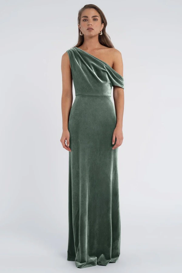 Jordan Dark Eucalyptus Bridesmaid Dress Jenny Yoo front Jordan Dark Eucalyptus Bridesmaid Dress Jenny Yoo front