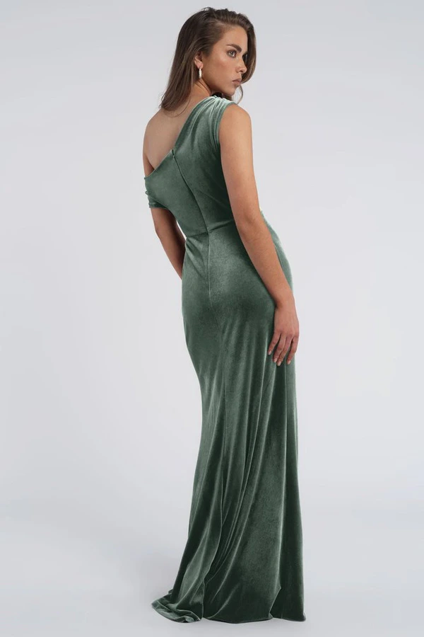 Jordan Dark Eucalyptus Bridesmaid Dress Jenny Yoo back Jordan Dark Eucalyptus Bridesmaid Dress Jenny Yoo back