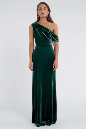 Jordan Emerald Bridesmaid Dress Jenny Yoo front