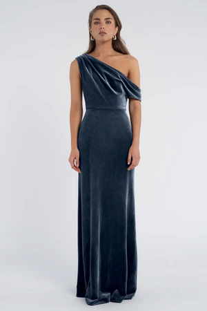 Jordan French Blue Bridesmaid Dress Jenny Yoo front