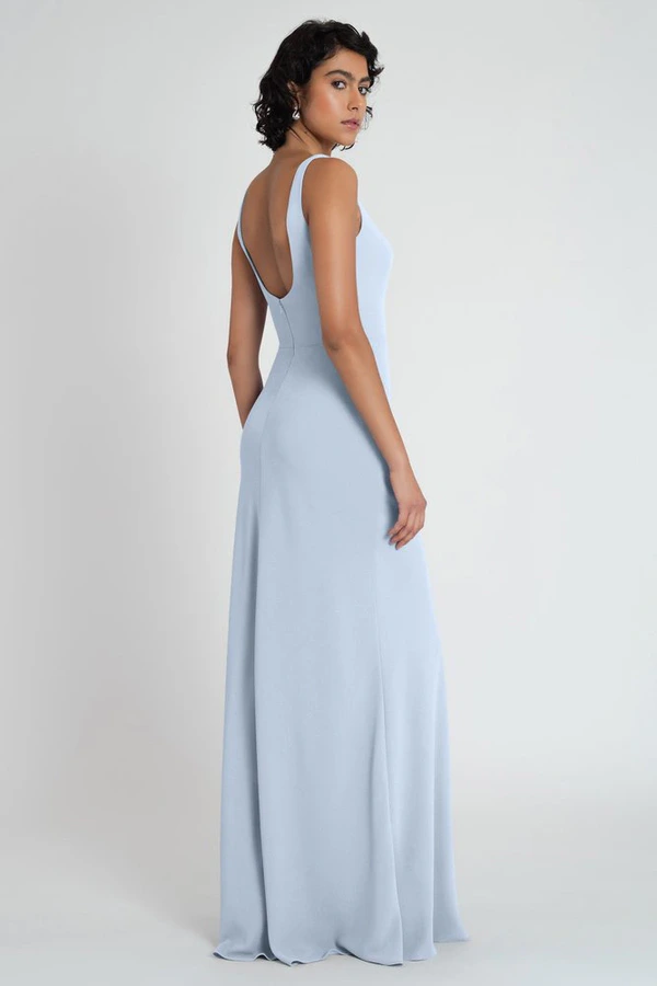 Maeve Whisper Blue Bridesmaid Dress Jenny Yoo front Maeve Whisper Blue Bridesmaid Dress Jenny Yoo front