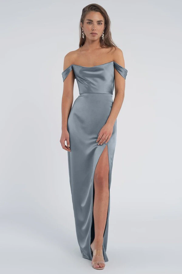 Sawyer Chambray Bridesmaid Dress Jenny Yoo front Sawyer Chambray Bridesmaid Dress Jenny Yoo front