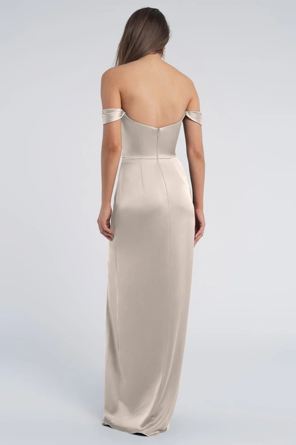 Sawyer Latte Bridesmaid Dress Jenny Yoo back Sawyer Latte Bridesmaid Dress Jenny Yoo back