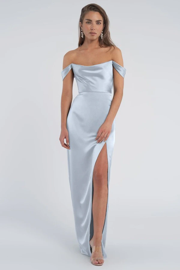 Sawyer Whisper Blue Bridesmaid Dress Jenny Yoo front Sawyer Whisper Blue Bridesmaid Dress Jenny Yoo front