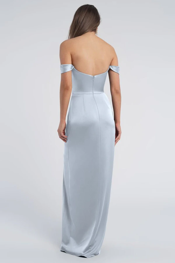 Sawyer Whisper Blue Bridesmaid Dress Jenny Yoo back Sawyer Whisper Blue Bridesmaid Dress Jenny Yoo back