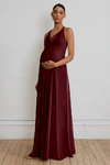Sullivan Maternity Dark Berry Bridesmaid Dress Jenny Yoo front