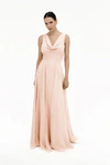 Athena Blush Pink Blush bridesmaid dress by TH&TH — front