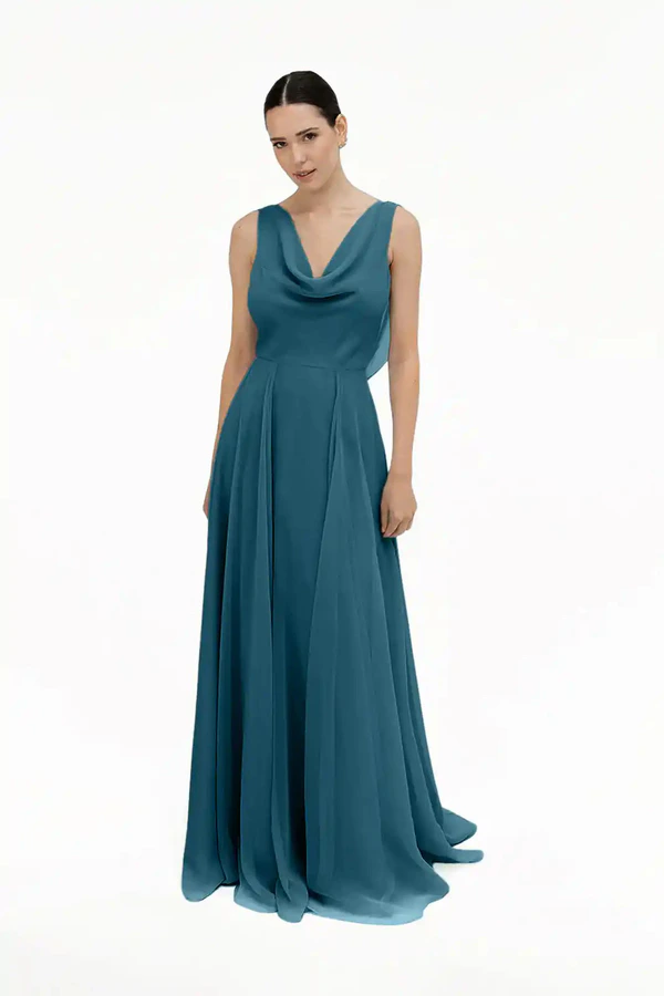 Athena Emerald Dawn Green bridesmaid dress by TH&TH — front Athena Emerald Dawn Green bridesmaid dress by TH&TH — front