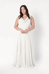 Athena Ivory Ivory Bridesmaid Dress By TH&TH Curve Front