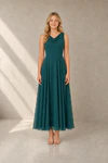 Emerald Dawn Athena junior bridesmaid dress by TH&TH, front view