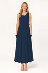 Navy Athena junior bridesmaid dress by TH&TH, front view