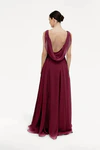 Athena Merlot Red bridesmaid dress by TH&TH — back
