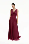 Athena Merlot Red bridesmaid dress by TH&TH — front