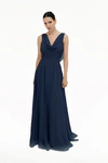 Athena Navy Blue bridesmaid dress by TH&TH — front