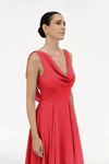 Athena Ruby Red bridesmaid dress by TH&TH — back