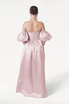 Blair Bridesmaid Dress in Blush Pink Satin Twill by TH&TH