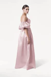 Blair Bridesmaid Dress in Blush Pink Satin Twill by TH&TH