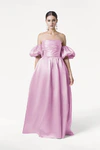 Blair Bridesmaid Dress in Bubblegum Pink Satin Twill by TH&TH