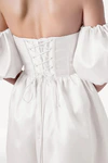 Blair Bridesmaid Dress in Ivory Satin Twill by TH&TH
