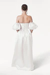 Blair Bridesmaid Dress in Ivory Satin Twill by TH&TH