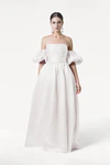 Blair Bridesmaid Dress in Ivory Satin Twill by TH&TH