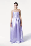 Blair Bridesmaid Dress in Lilac Mist Satin Twill by TH&TH
