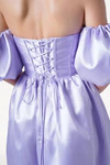 Blair Bridesmaid Dress in Lilac Mist Satin Twill by TH&TH