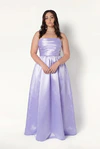 Blair Bridesmaid Dress in Lilac Mist Satin Twill by TH&TH