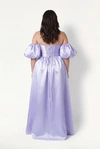 Blair Bridesmaid Dress in Lilac Mist Satin Twill by TH&TH