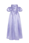 Blair Bridesmaid Dress in Lilac Mist Satin Twill by TH&TH