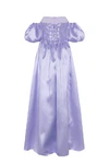 Blair Bridesmaid Dress in Lilac Mist Satin Twill by TH&TH