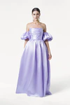 Blair Bridesmaid Dress in Lilac Mist Satin Twill by TH&TH