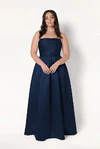 Blair Bridesmaid Dress in Navy Satin Twill by TH&TH
