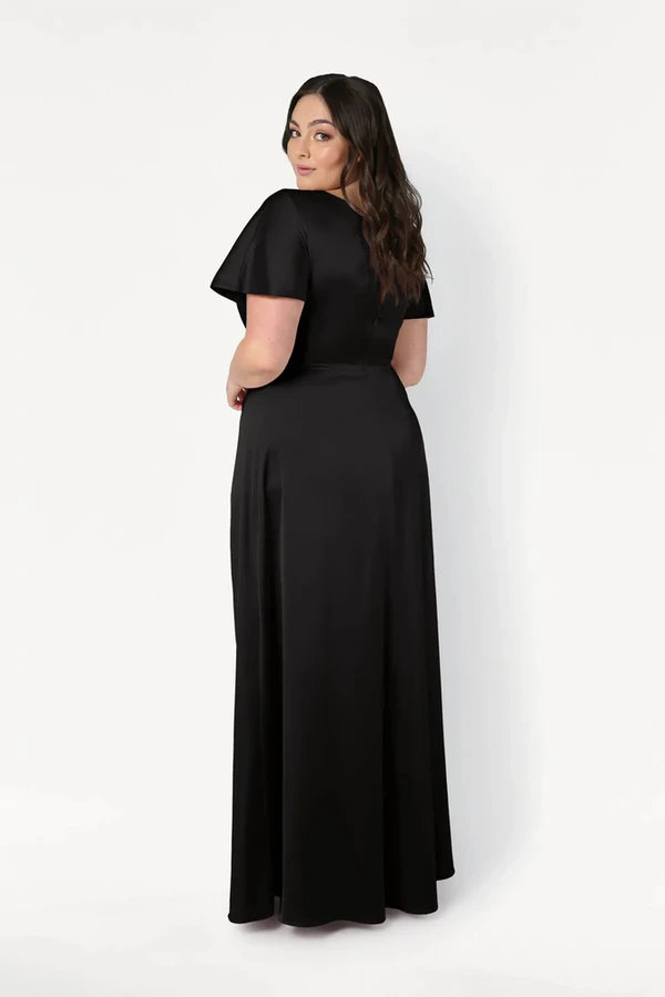 camilla-black-black-bridesmaid-dress-thth-curve-back-side Camilla Black Black Bridesmaid Dress By TH&TH Curve Back Side