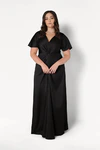 Camilla Black Black Bridesmaid Dress By TH&TH Curve Front 2