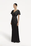 Camilla Black Black Bridesmaid Dress By TH&TH Side Front