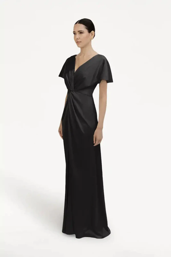 camilla-black-black-bridesmaid-dress-thth-side-front Camilla Black Black Bridesmaid Dress By TH&TH Side Front