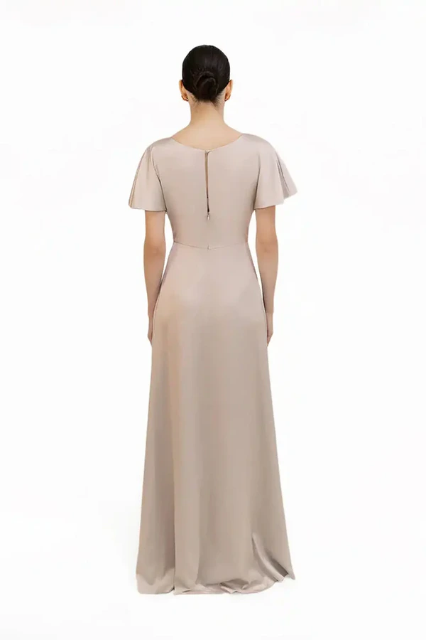 camilla-champagne-neutral-bridesmaid-dress-thth-back Camilla Champagne Neutral Bridesmaid Dress By TH&TH Back