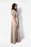 Camilla Champagne Neutral Bridesmaid Dress By TH&TH Curve Side