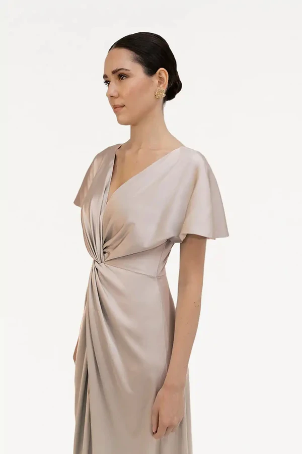 camilla-champagne-neutral-bridesmaid-dress-thth-front-detail Camilla Champagne Neutral Bridesmaid Dress By TH&TH Front Detail