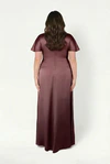 Camilla Chocolate Brown Brown Bridesmaid Dress By TH&TH Curve Back