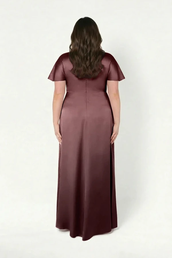 camilla-chocolate-brown-brown-bridesmaid-dress-thth-curve-back Camilla Chocolate Brown Brown Bridesmaid Dress By TH&TH Curve Back