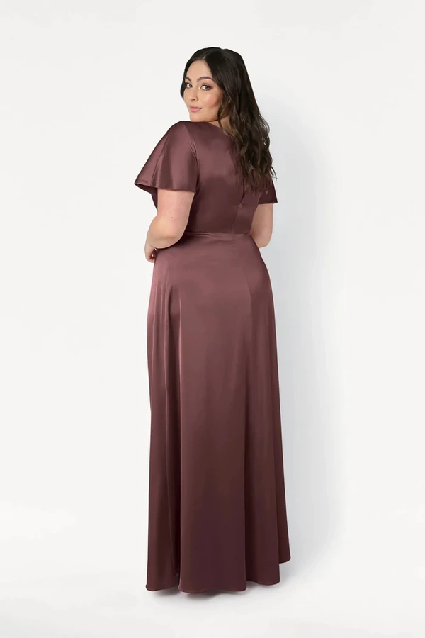 camilla-chocolate-brown-brown-bridesmaid-dress-thth-curve-back-side Camilla Chocolate Brown Brown Bridesmaid Dress By TH&TH Curve Back Side