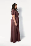 Camilla Chocolate Brown Brown Bridesmaid Dress By TH&TH Curve Side